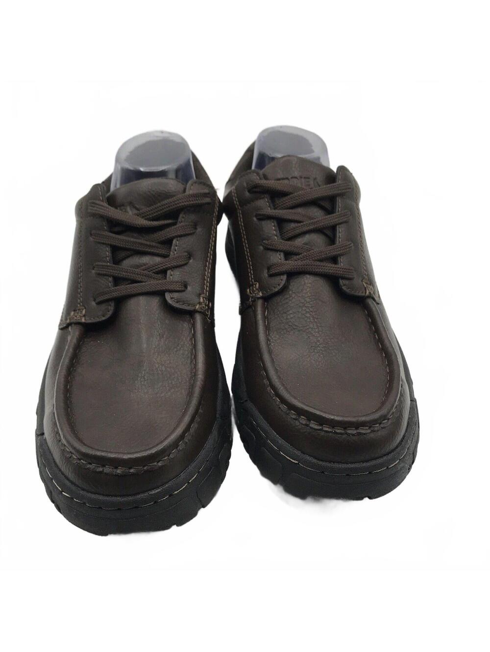 Eddie Bauer Shoes Mens 10 W Oxford Work Wear Casual Brown Leather Lace Up 318532 - Picture 2 of 8